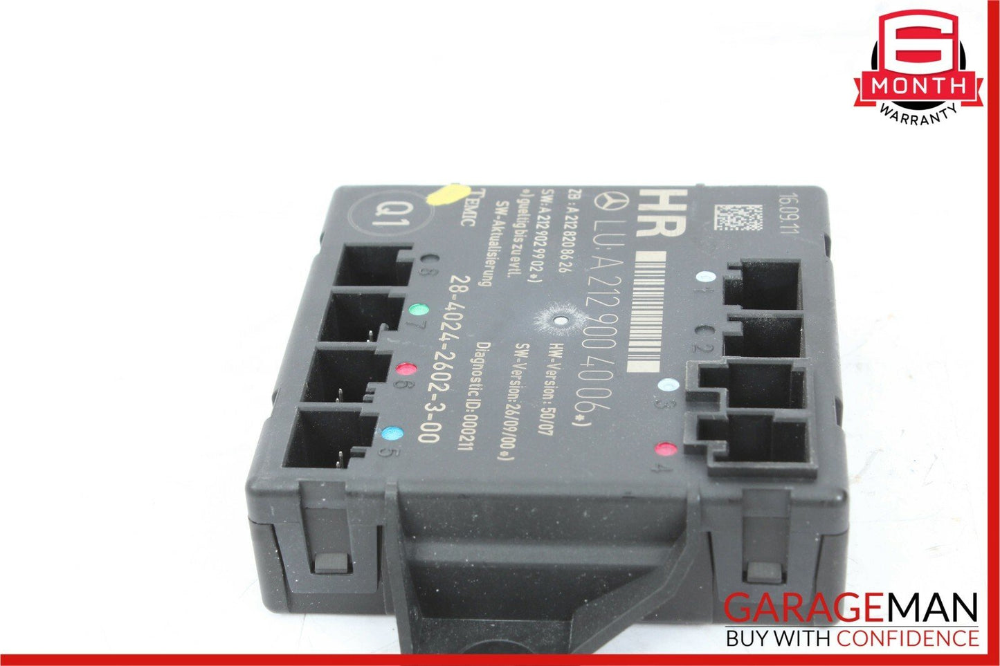 08-14 Mercedes W204 C250 C300 Rear Right Side Door Control Module Unit