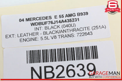 03-09 Mercedes W211 E55 AMG Rear Right Side Door Window Regulator Motor OEM