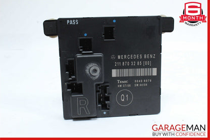 03-09 Mercedes W211 E350 E550 Rear Right Door Control Module 2118704126 OEM