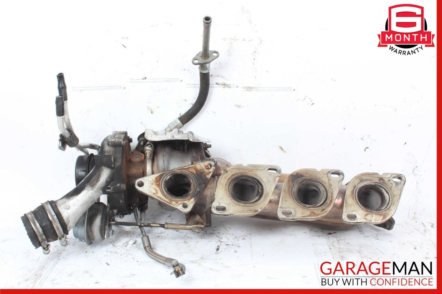11-18 Mercedes W221 S550 4.7L V8 Left Side Turbocharger Turbo Charger Manifold