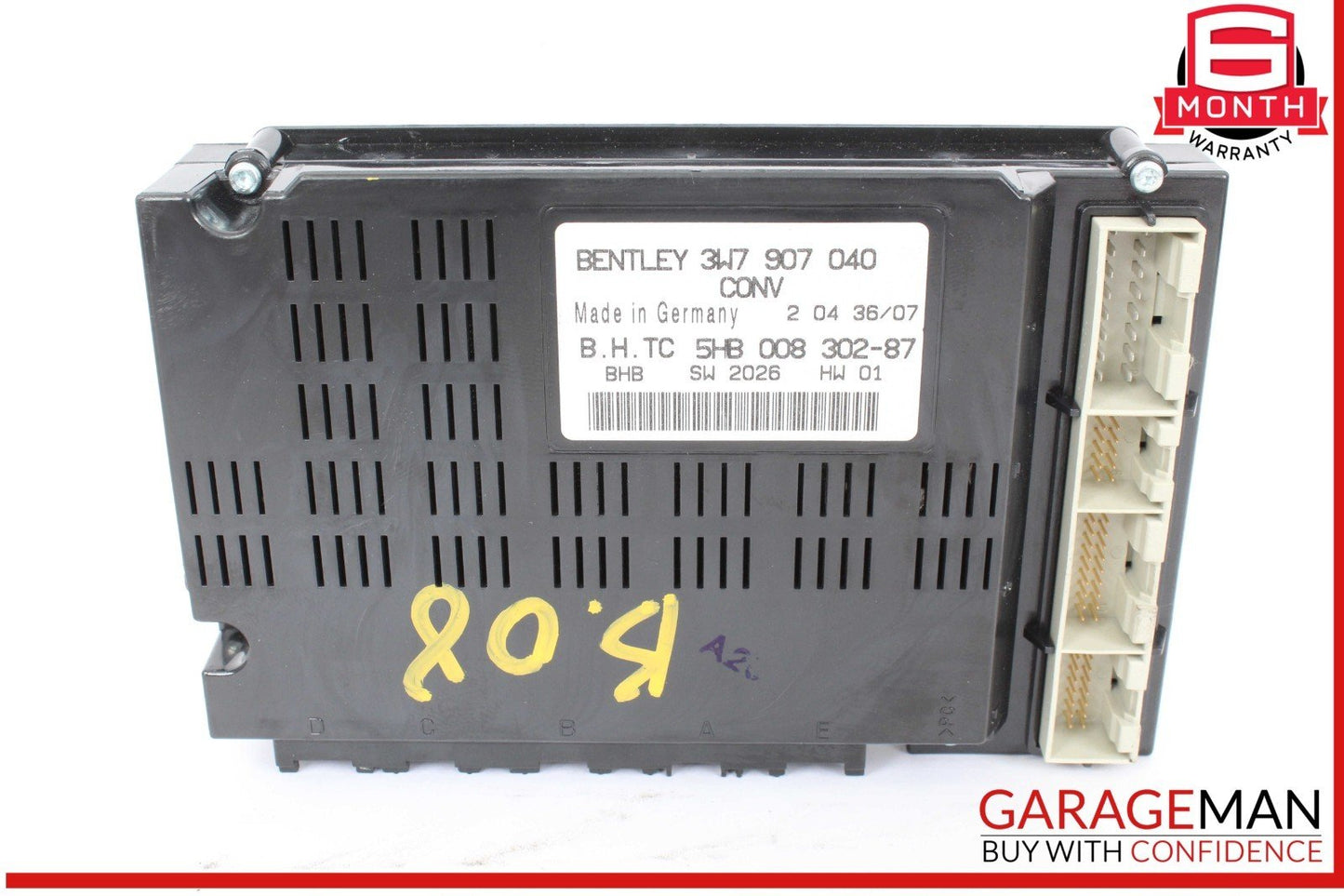 03-12 Bentley Continental GTC AC A/C Heater Control Module Unit 3W7907040 OEM