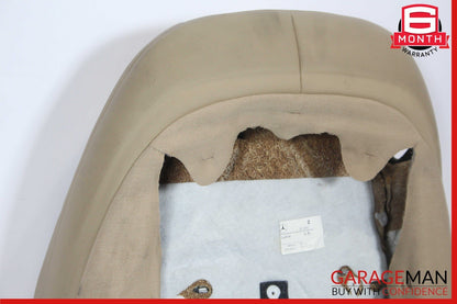 07-14 Mercedes W216 CL550 Front Right Top Upper Seat Cushion Cover Brown