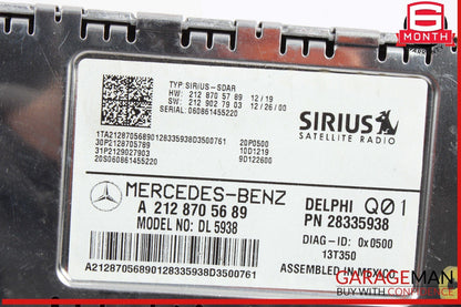 14-19 Mercedes W212 E350 4MATIC Sirius Satellite Radio Receiver 2128705689 OEM