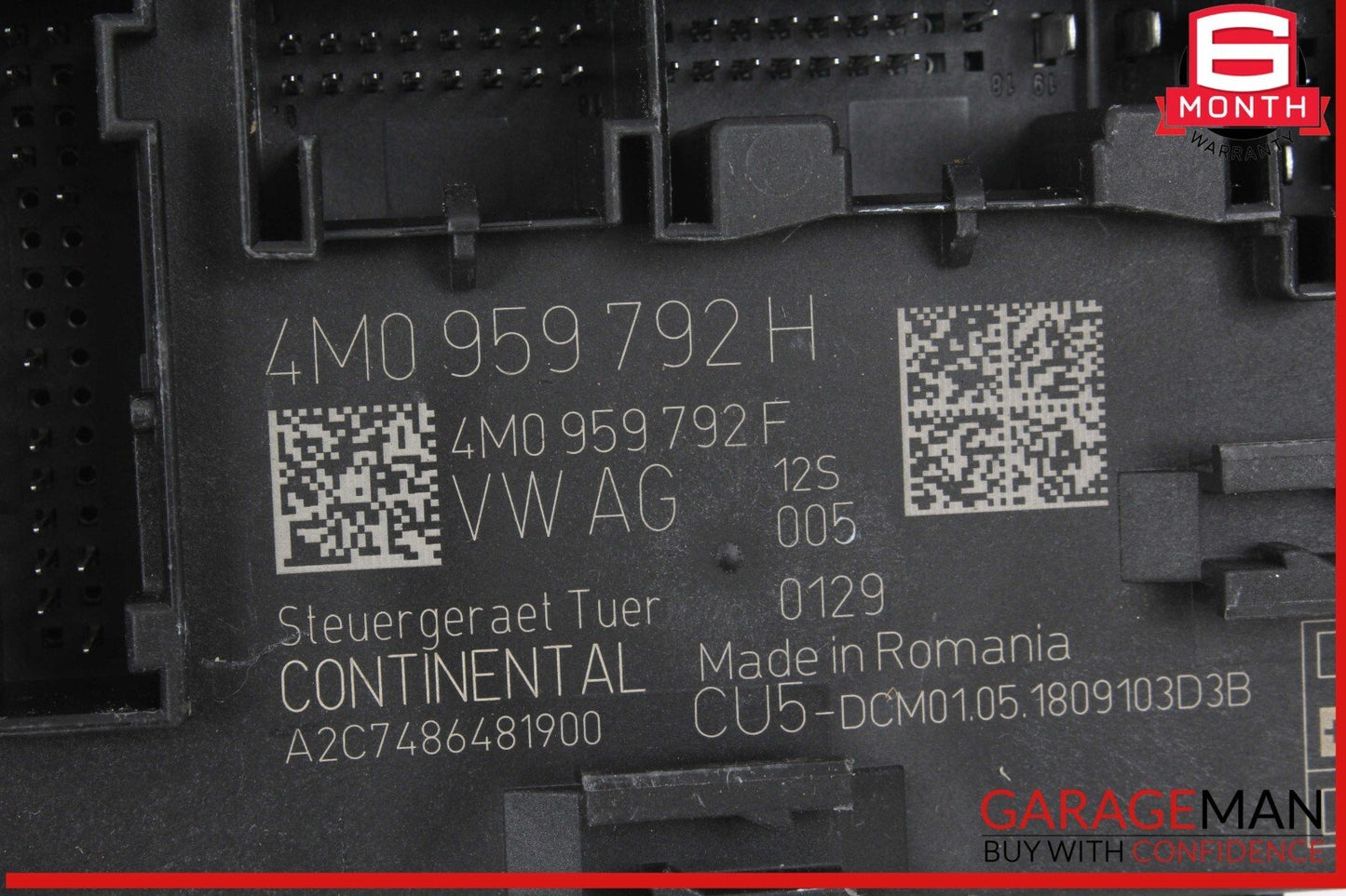 17-24 Audi Q7 Front Right Door Control Module 4M0959792H Genuine OEM
