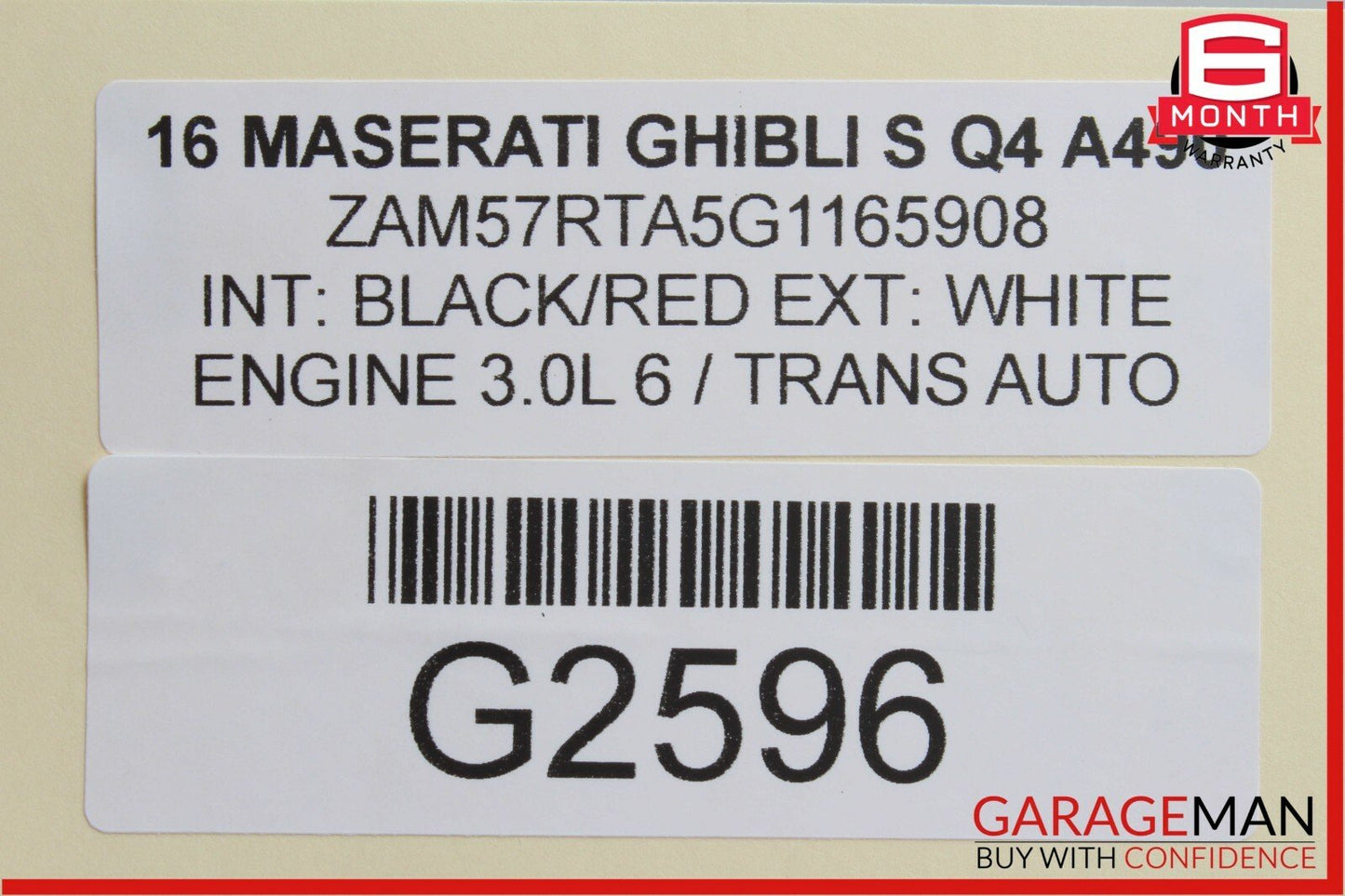 14-17 Maserati Ghibli Rear Left Suspension Coil Spring Absorber OEM