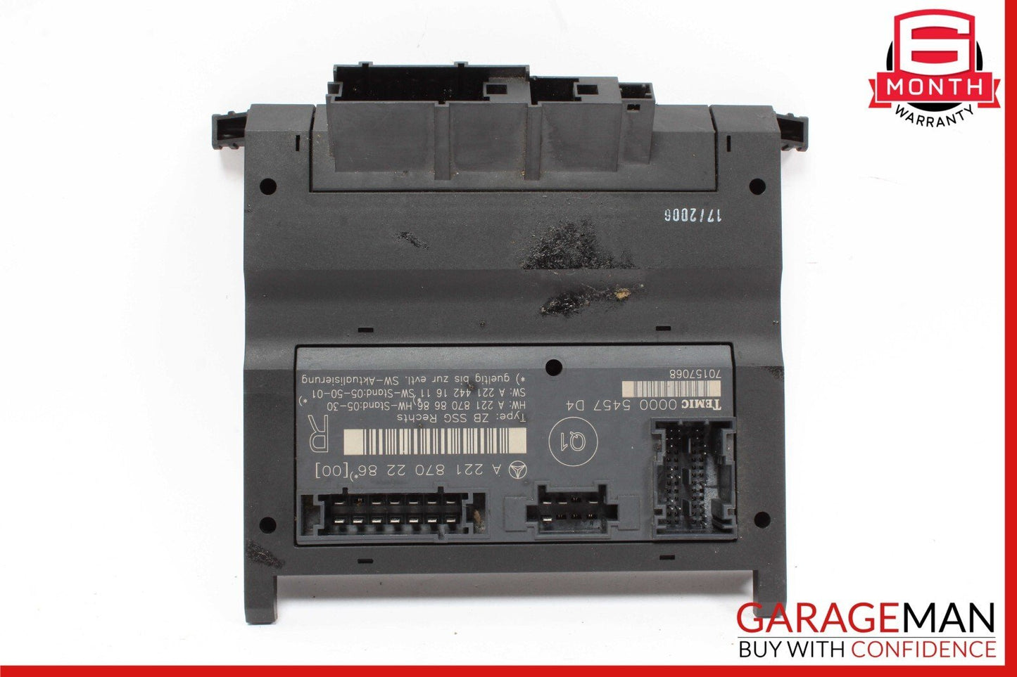 07-13 Mercedes W221 S550 S400 Front Right Side Under Seat Control Module Unit