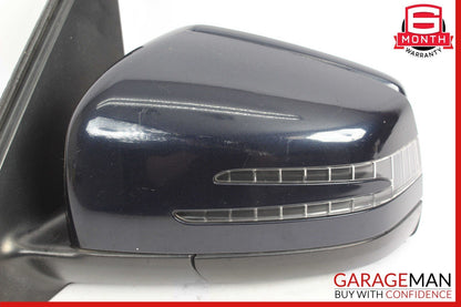 13-16 Mercedes X166 GL450 Front Left Side Mirror Glass Rear View Blind Spot Assy