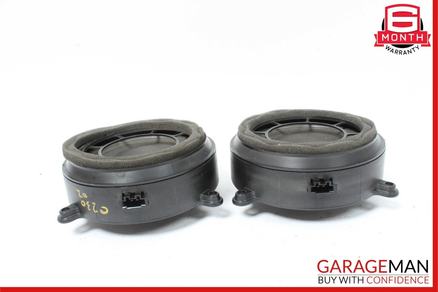 01-07 Mercedes W203 C280 C230 Front Right & Left Door Audio Speaker Set of 2 Pc