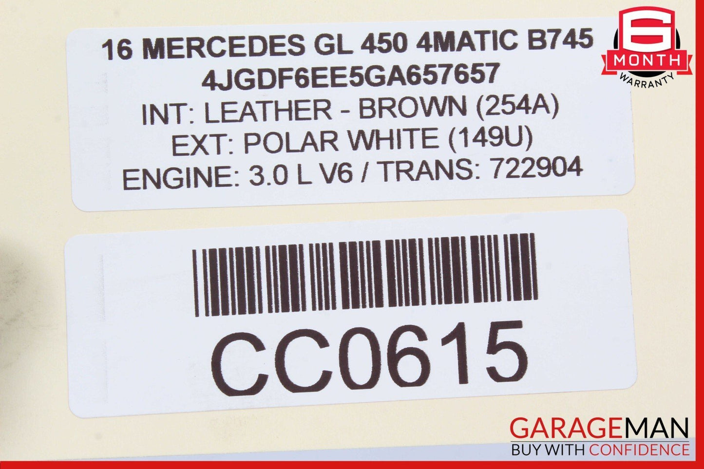 12-19 Mercedes X166 GL450 ML400 GLE350 Rear Right Side Door Control Module Unit