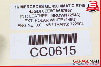 12-19 Mercedes X166 GL450 ML400 GLE350 Rear Right Side Door Control Module Unit