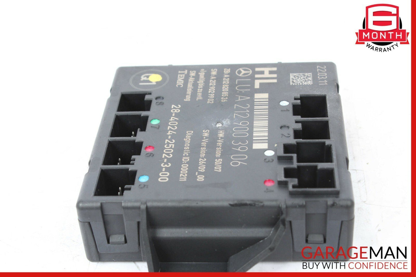 08-14 Mercedes W204 C250 C300 Rear Left Driver Side Door Control Module OEM