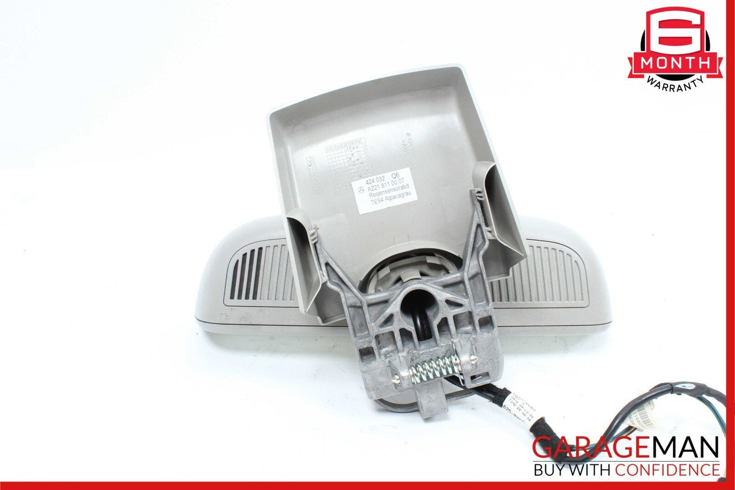 07-13 Mercedes W221 S550 S600 S63 AMG Interior Top Rear View Mirror Gray OEM