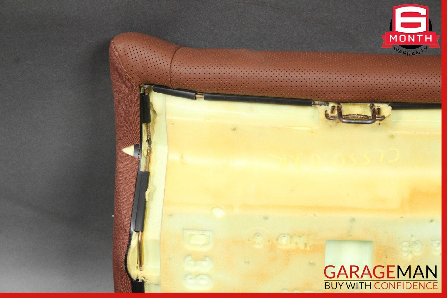 07-14 Mercedes W216 CL550 Rear Right Passenger Lower Bottom Seat Cushion Red