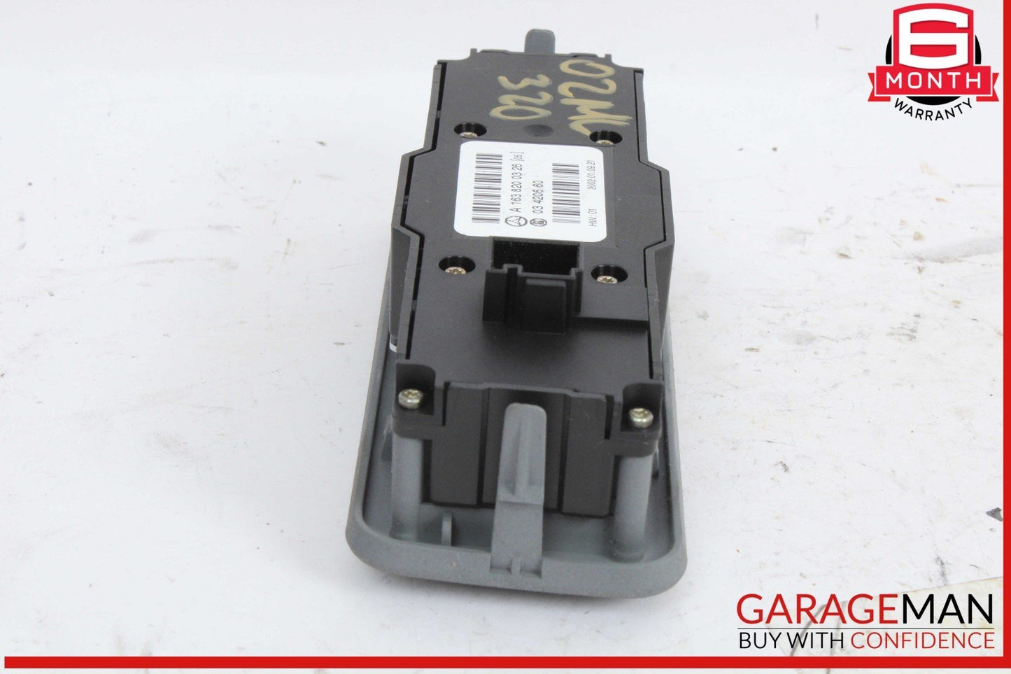 02-05 Mercedes W163 ML320 Rear Window Switch w/ Climate Control 1638200326 OEM