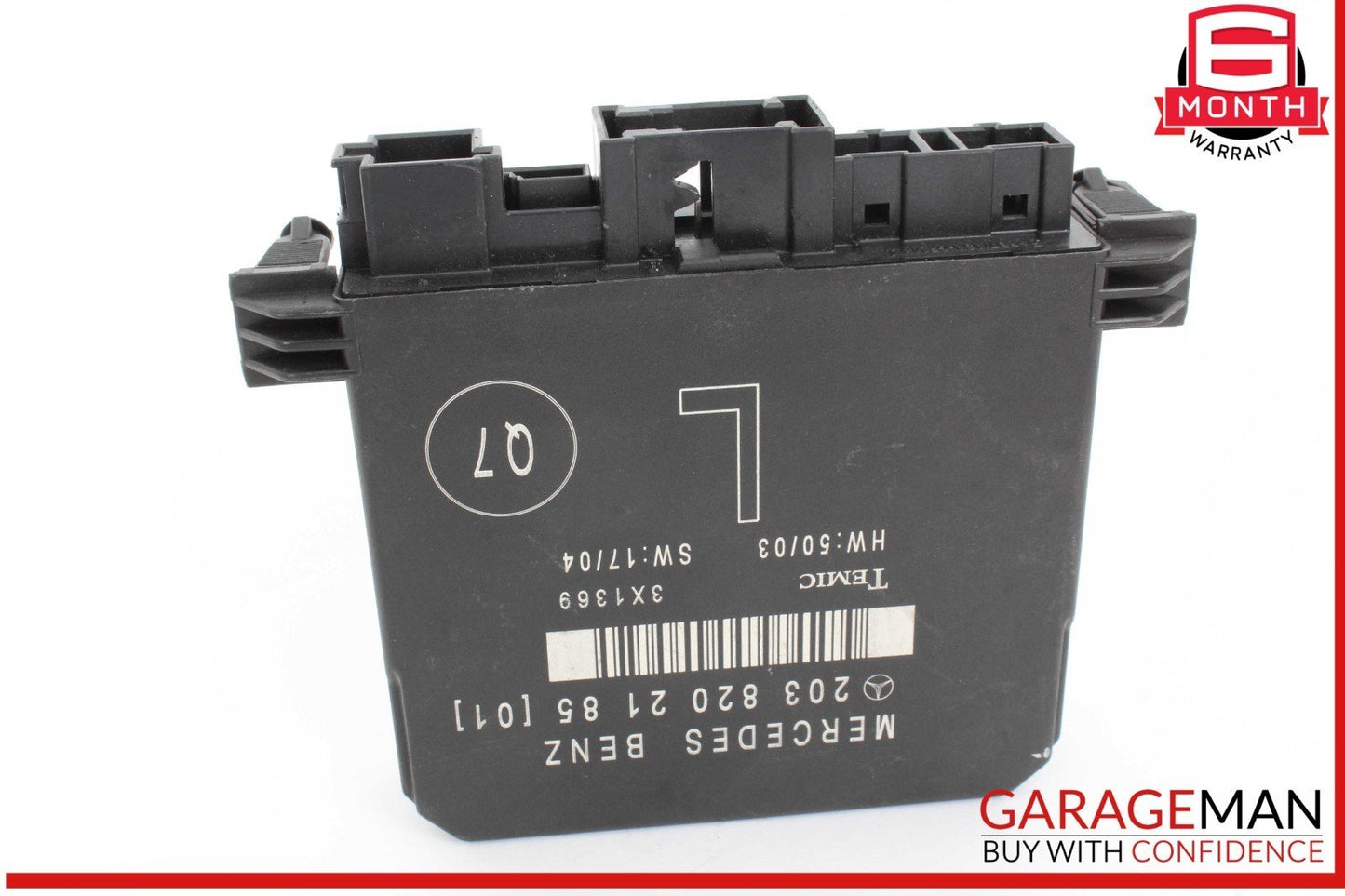 01-07 Mercedes W203 C230 C350 Rear Left Side Door Control Module 2038202185 OEM