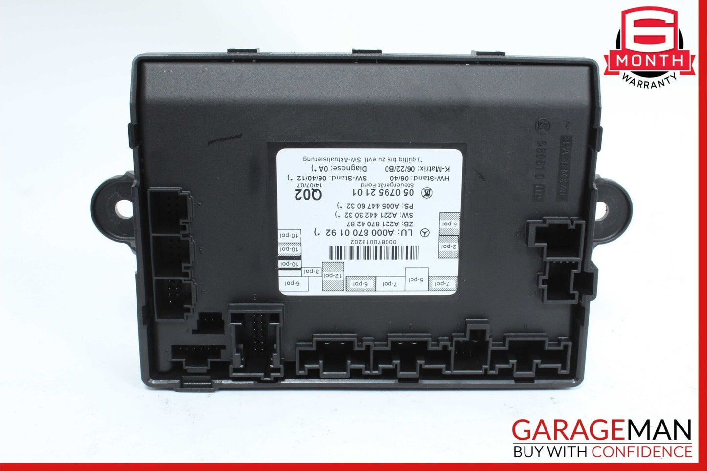 07-13 Mercedes W221 S450 S550 Rear Right or Left Side Door Control Module Unit