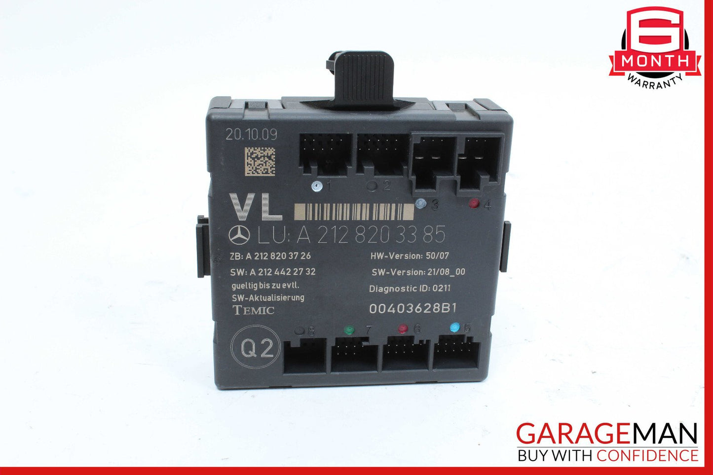 08-18 Mercedes W212 E350 SLK350 E400 Front Left Side Door Control Module OEM