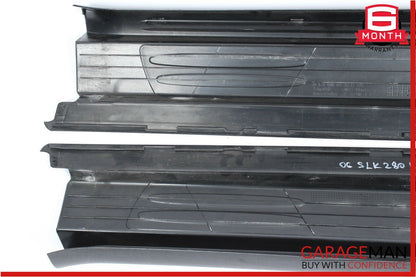 05-11 Mercedes R171 SLK280 Front Left & Right Door Step Sill Scuff Plate Set OEM