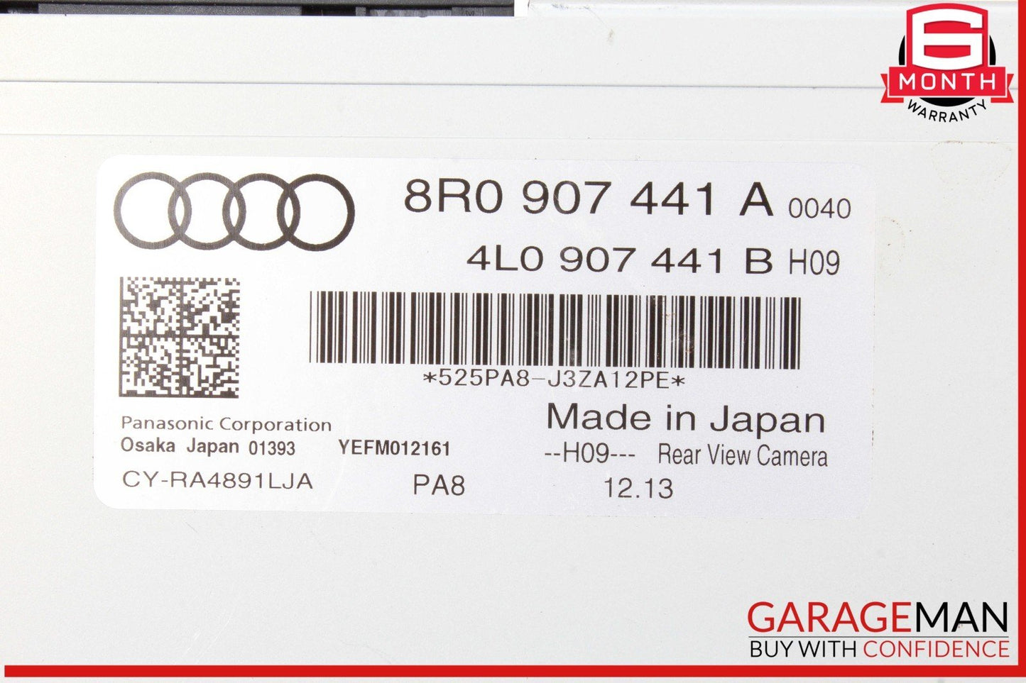 14-16 Audi SQ5 Rear View Camera Computer Control Module Unit 8R0907441A OEM