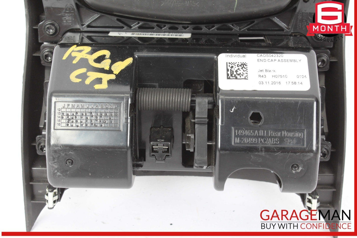 14-19 Cadillac CTS V-Sport Rear Center Console w/ AC Air Conditioning Air Vent