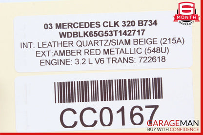 00-08 Mercedes CLK320 SL500 SLK350 S430 Anti Theft Control Alarm Module Unit OEM
