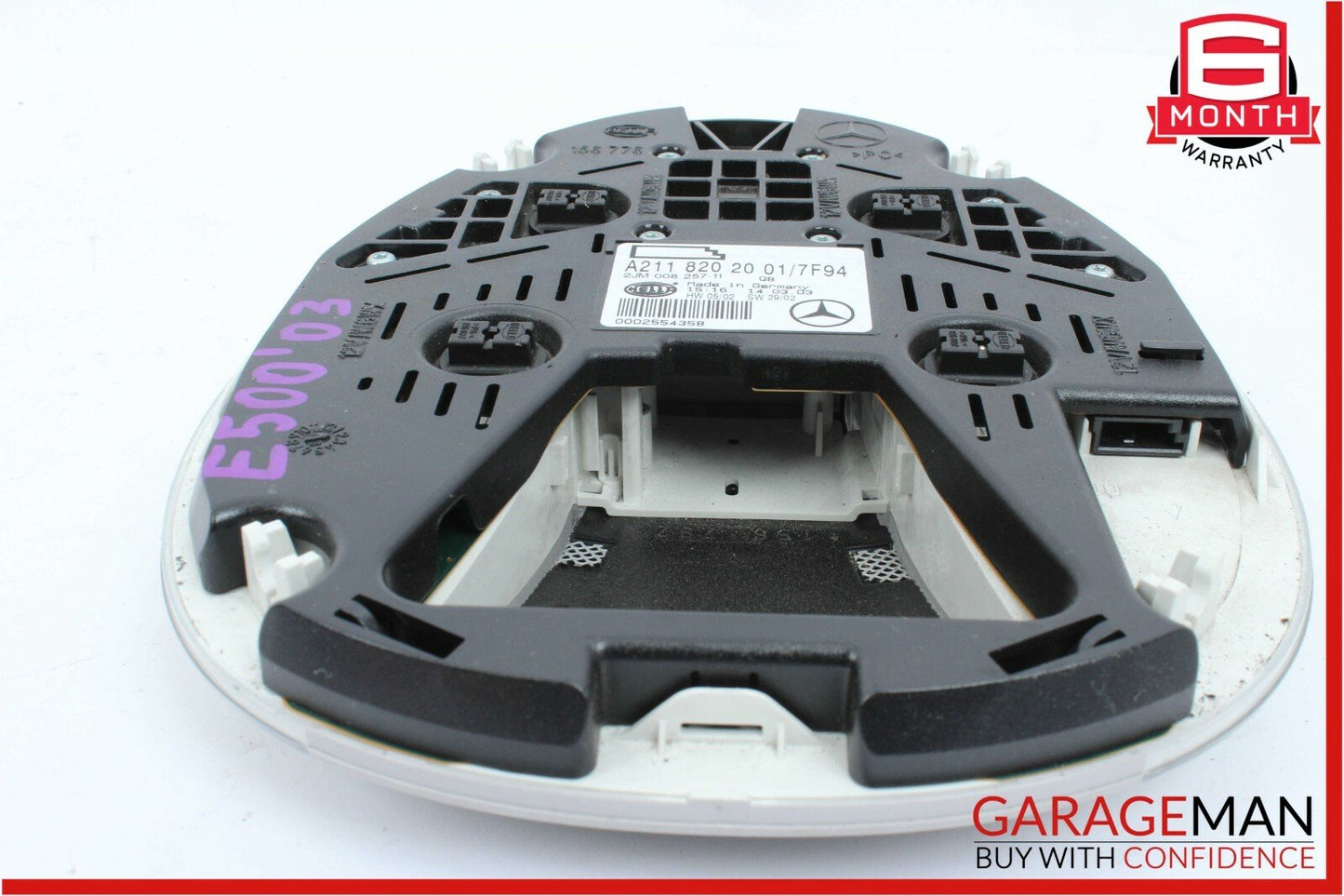 03-11 Mercedes E500 CLS500 Rear Upper Overhead Dome Light Reading Map Gray