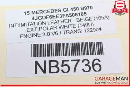 10-17 Mercedes X166 GL450 E350 Sirius Satellite Radio Receiver Module Unit OEM