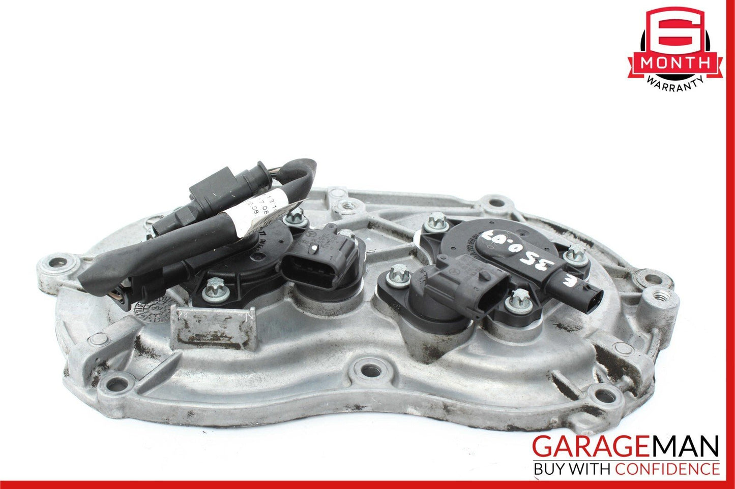06-13 Mercedes W211 E350 S550 Front Right Engine Timing Chain Cover Plate OEM