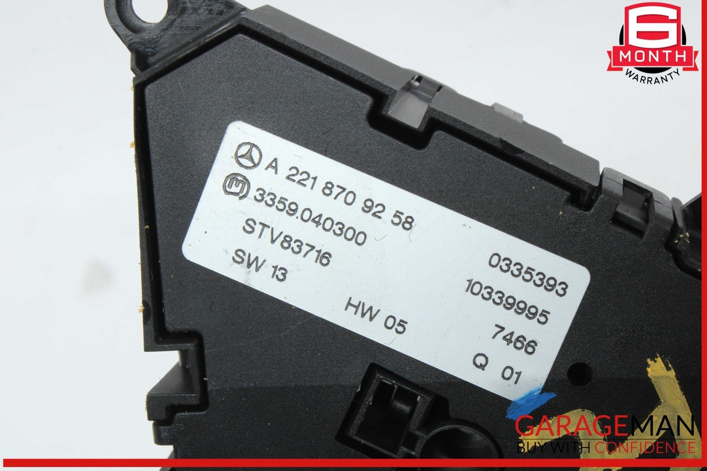 07-14 Mercedes W221 S550 CL550 Front Left Driver Seat Control Memory Switch OEM