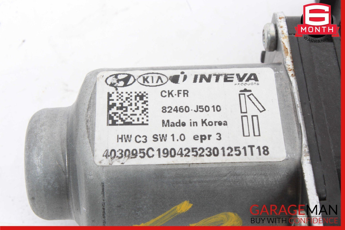 18-23 Kia Stinger Front Right Passenger Side Door Window Motor