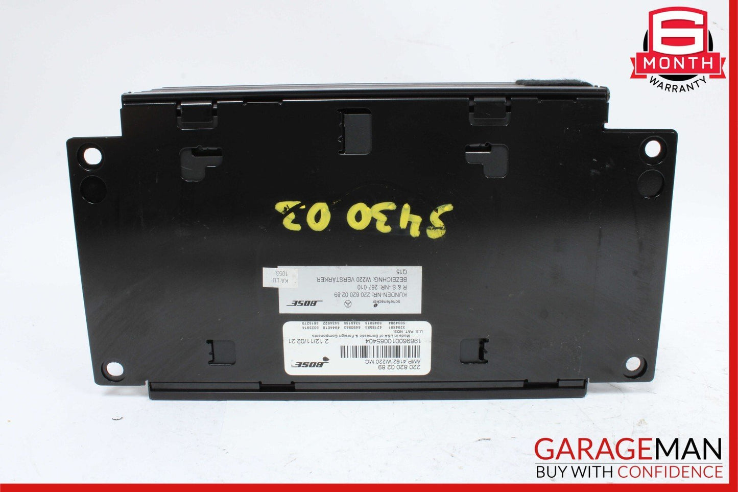 00-03 Mercedes W220 S430 S500 S55 AMG Radio Audio Amplifier Amp 2208200289 OEM