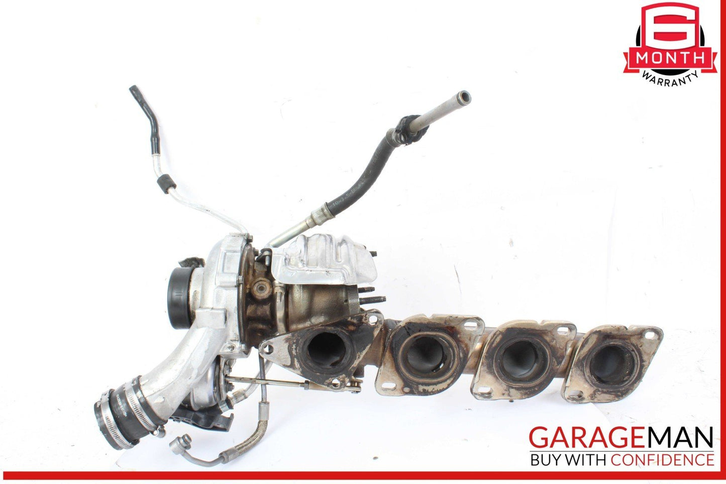 11-16 Mercedes X166 GL450 4MATIC Left Turbocharger Turbo Charger Manifold OEM