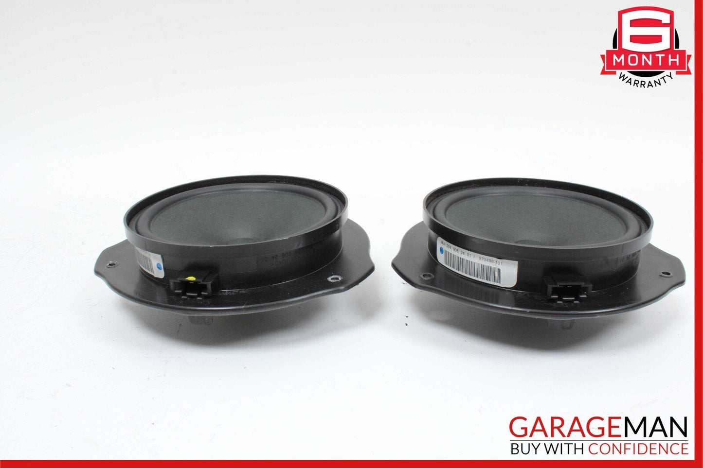 08-14 Mercedes W204 C250 Front Right & Left Door Sound Speakers Set of 2 OEM