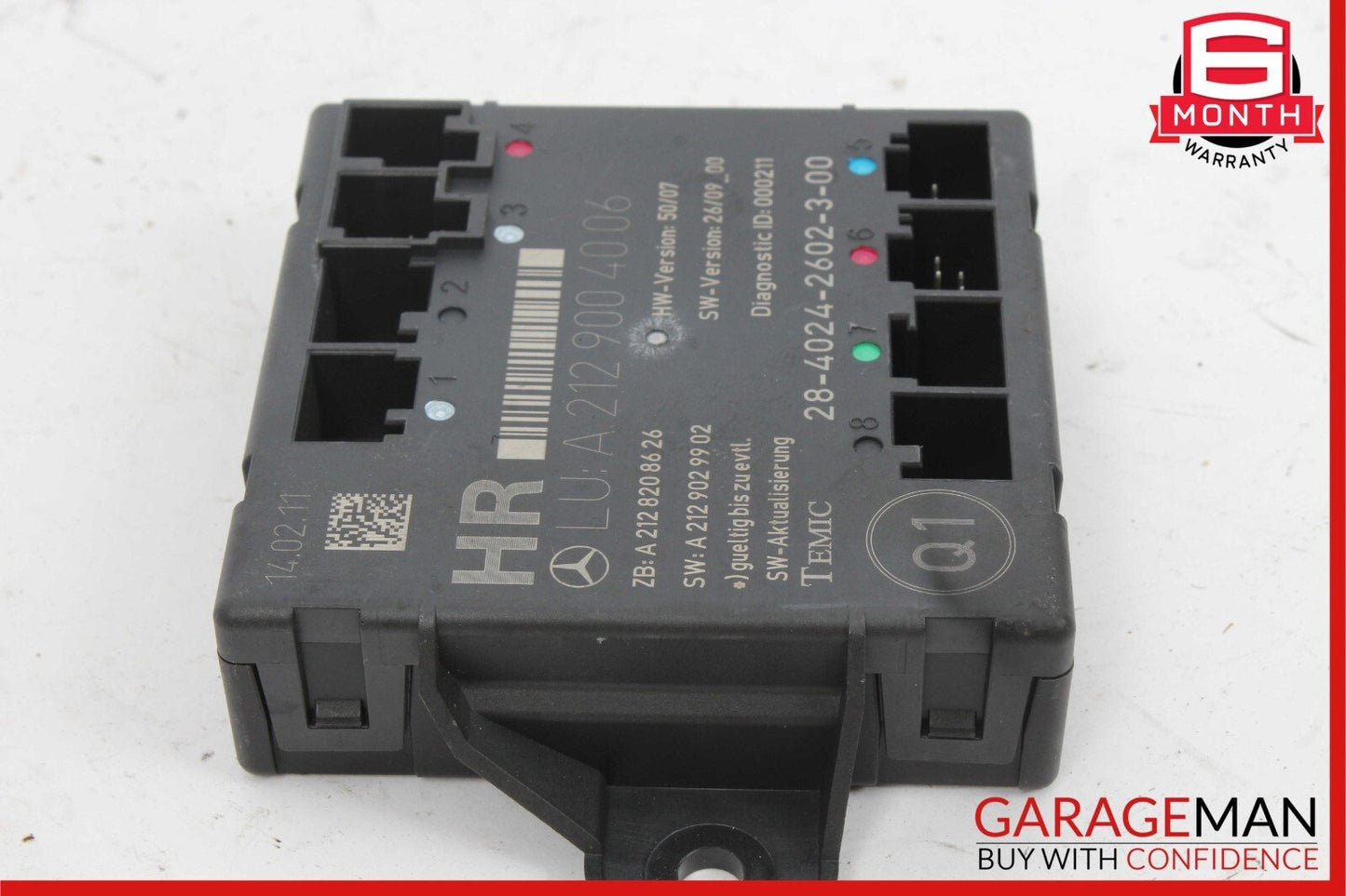 08-18 Mercedes E350 C300 GLK350 CLS550 Rear Right Side Door Control Module Unit