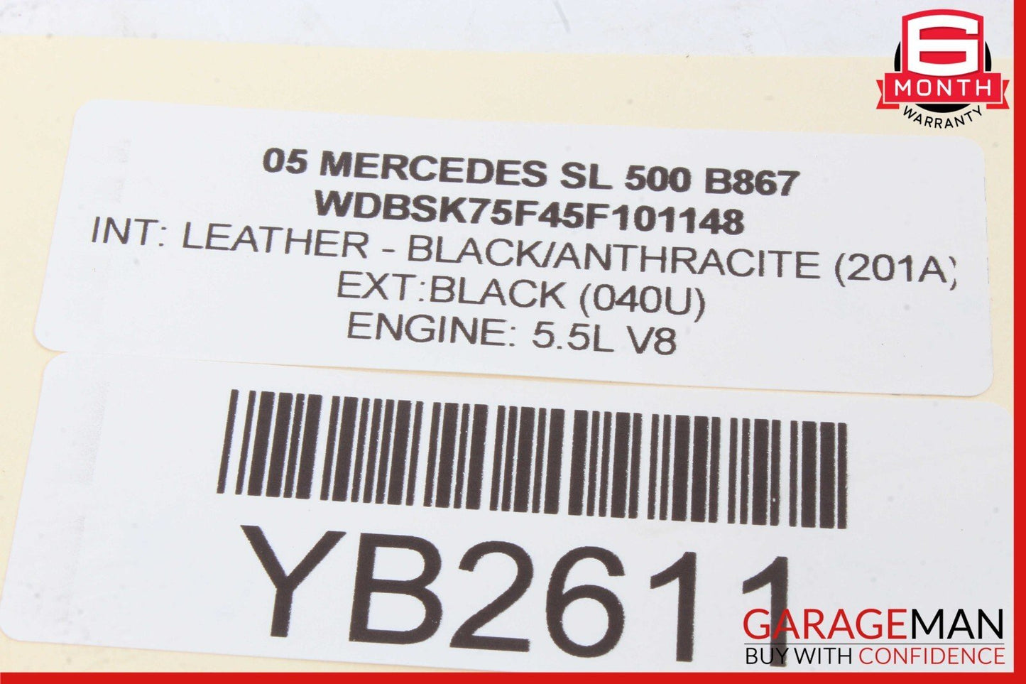 03-12 Mercedes R230 SL500 SL55 AMG Front Left Door Control Module 2308204726 OEM
