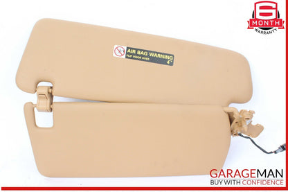 03-10 Porsche Cayenne 955 957 Front Right Side Sunvisor Sun Visor Shade Brown