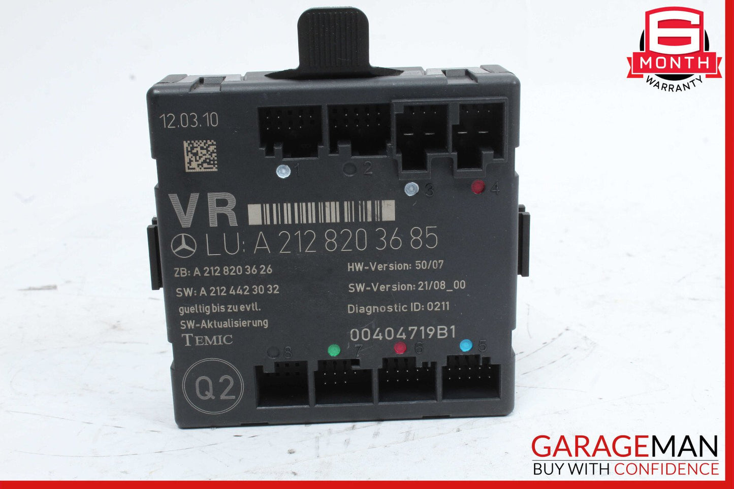 08-18 Mercedes W212 E350 C300 E400 Front Right Side Door Control Module OEM