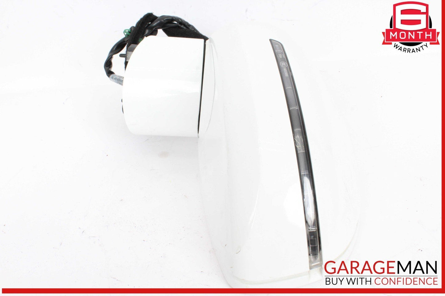 08-15 Audi TT TTS Front Left Driver Side Door Rear View Mirror White OEM