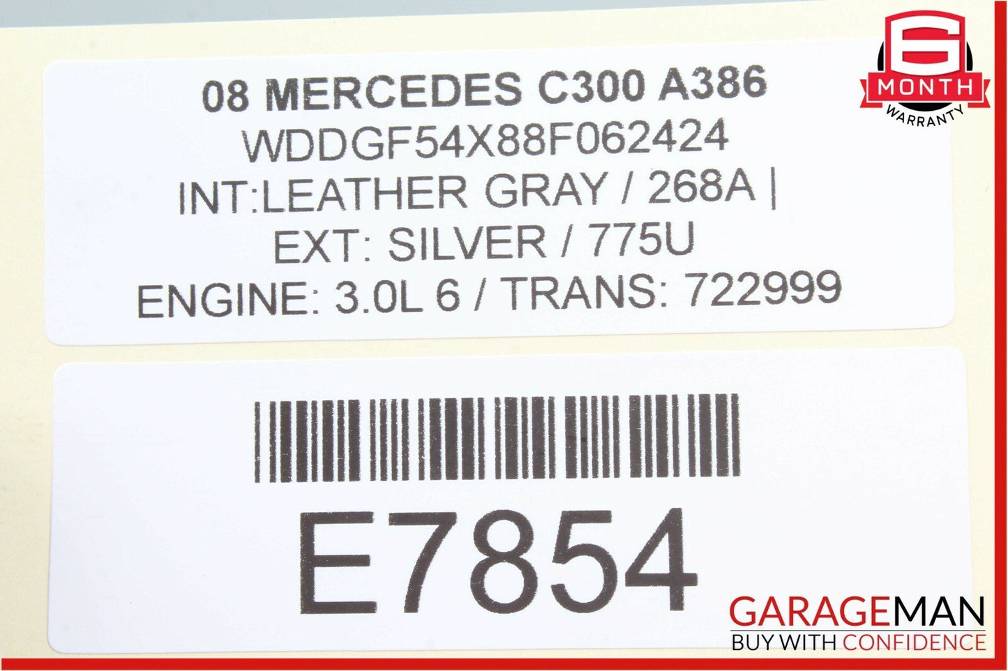 08-11 Mercedes W204 C300 C250 Rear Right Passenger Side Door Control Module OEM