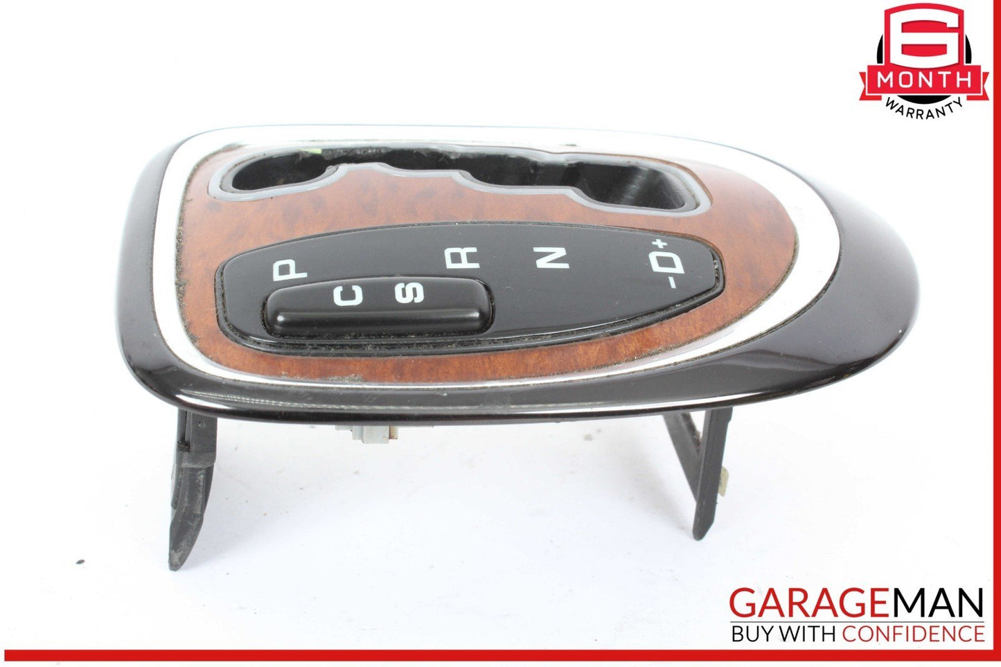 00-06 Mercedes W220 S430 S500 S55 AMG Gear Shifter Bezel Trim Indicator Wood OEM