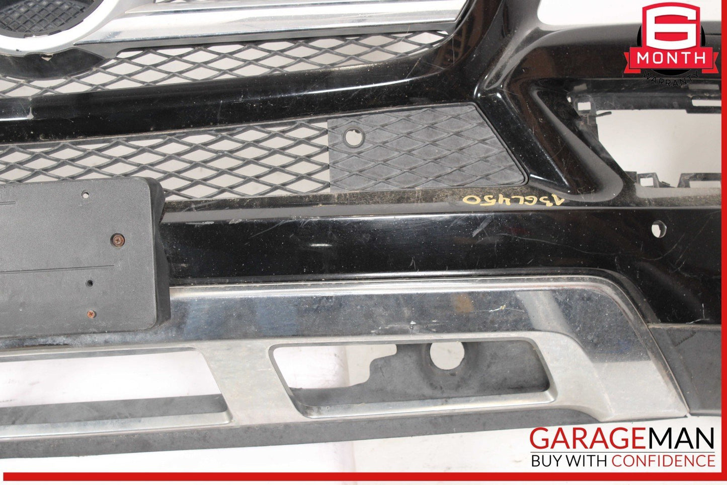 13-16 Mercedes X166 GL450 Base Front Bumper Cover Grille Trim Assembly OEM