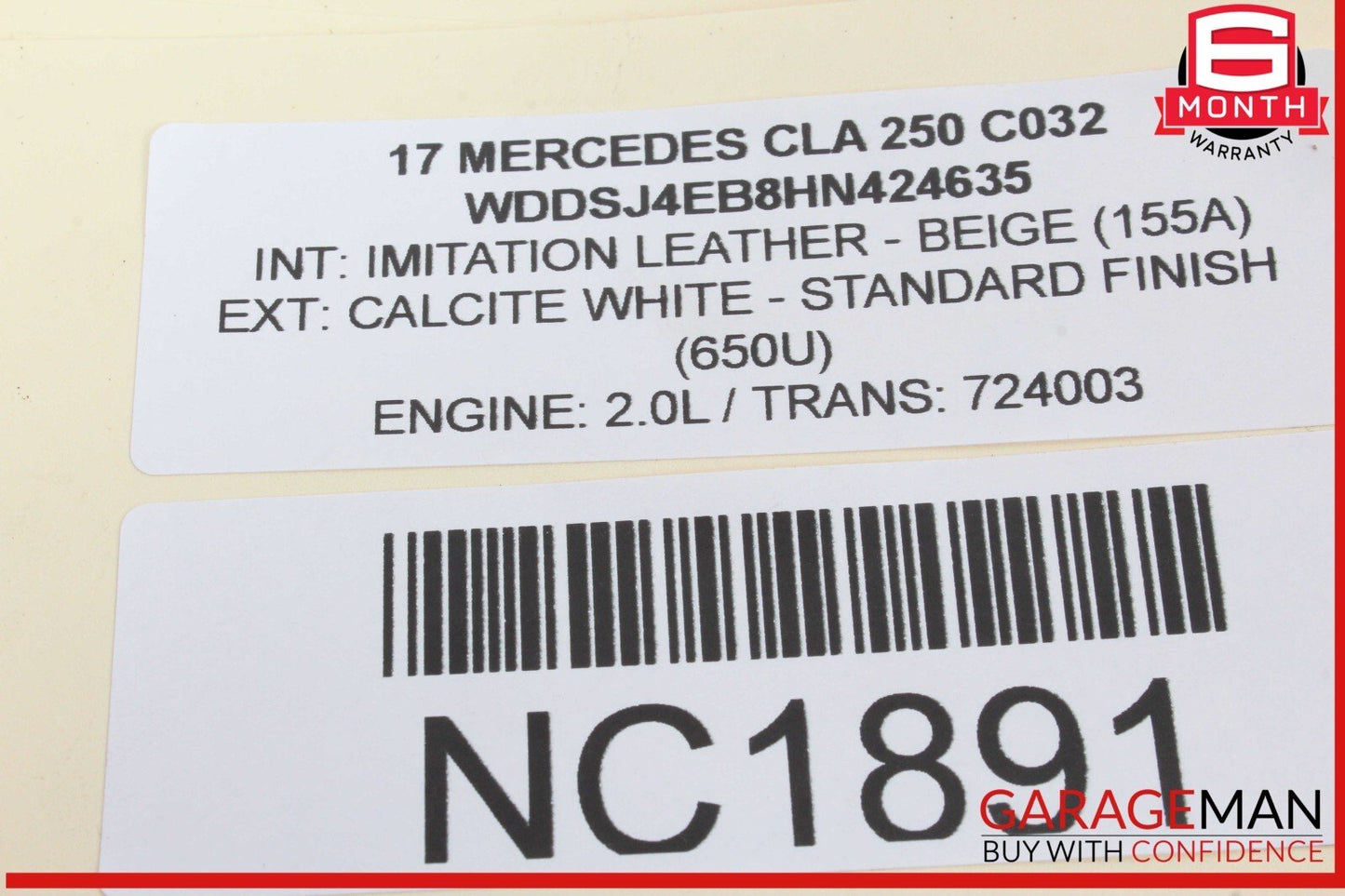 14-18 Mercedes W117 CLA250 CLA45 Rear Right Side Door Window Regulator Motor