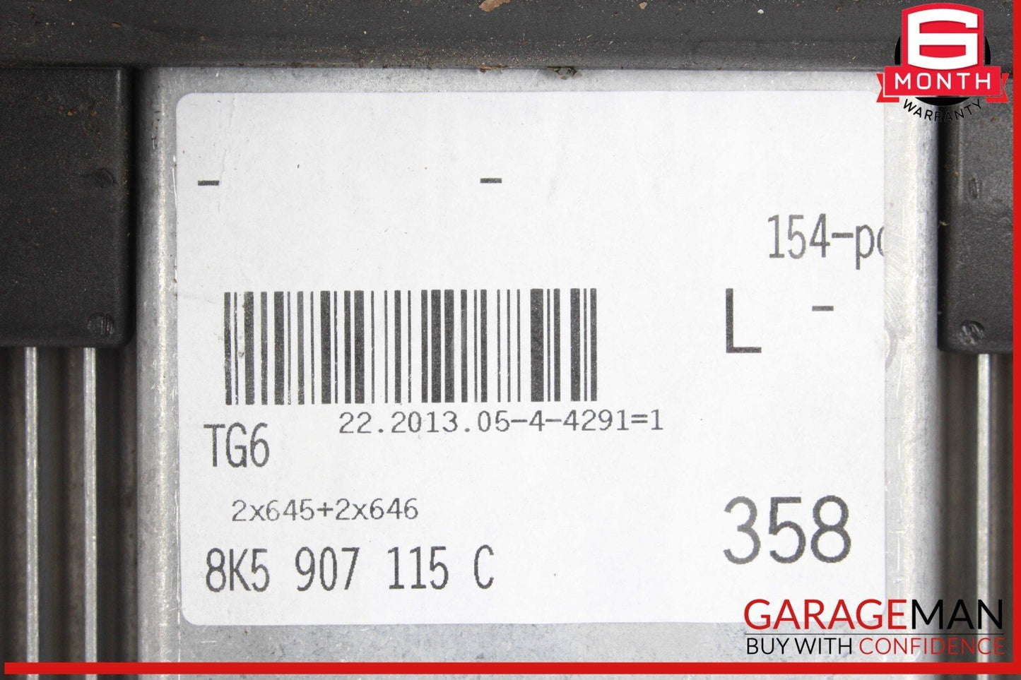 13-16 Audi A4 ECM ECU Engine Computer Control Module Unit 8K5907115C OEM