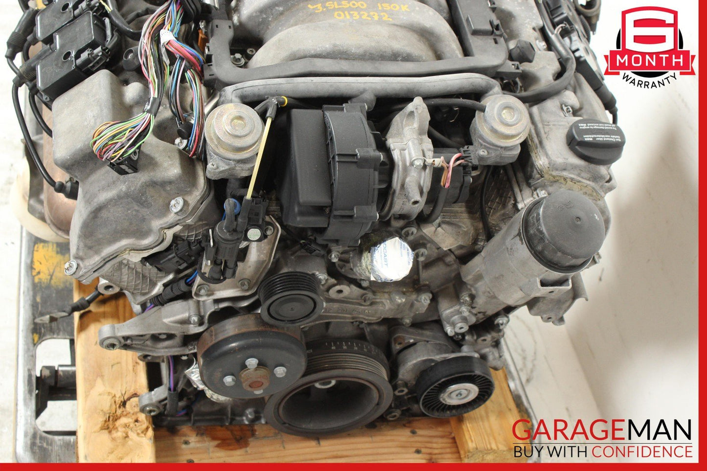 03-06 Mercedes R230 SL500 RWD Engine Motor Block Assembly OEM 150k