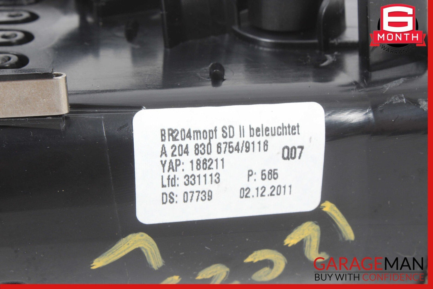 12-14 Mercedes W204 C250 C63 AMG Dash AC A/C Air Vent Grill Left Side Black OEM