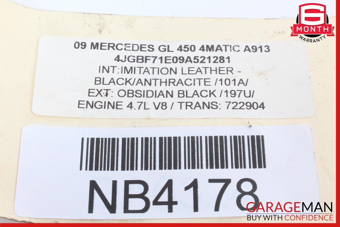 06-13 Mercedes X164 GL450 4MATIC Rear Left Side Window Regulator Motor OEM