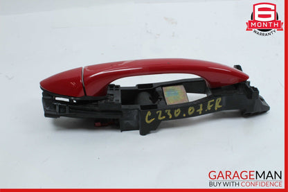 01-07 Mercedes W203 C230 Front Right Passenger Side Exterior Door Handle Red OEM