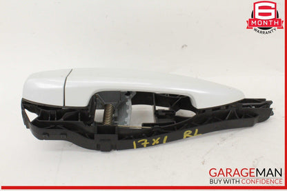 16-22 BMW X1 F48 X2 Rear Left Driver Side Exterior Door Handle White OEM