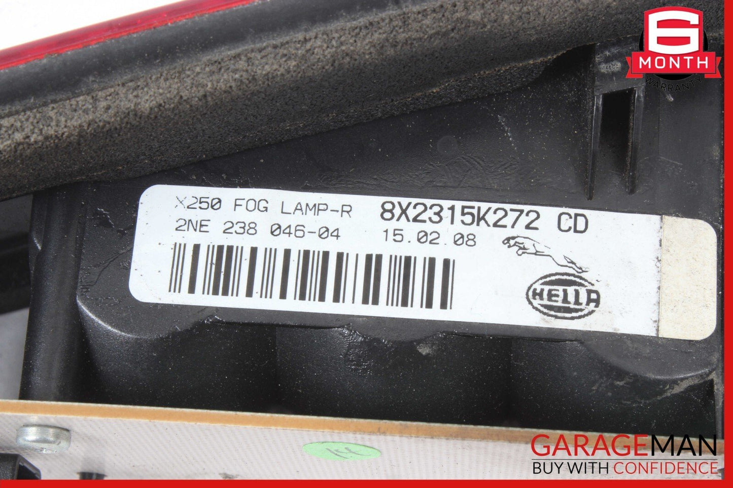 09-11 Jaguar XF Rear Right Side Inner Trunk Lid Tail Light 8X2315K272CD OEM
