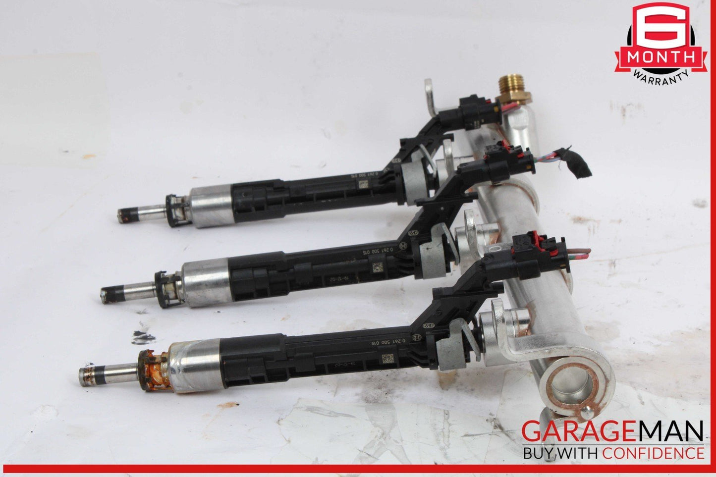 18-24 Audi S5 A5 A4 S4 SQ5 Left Driver Side Fuel Rail w/ Injectors OEM